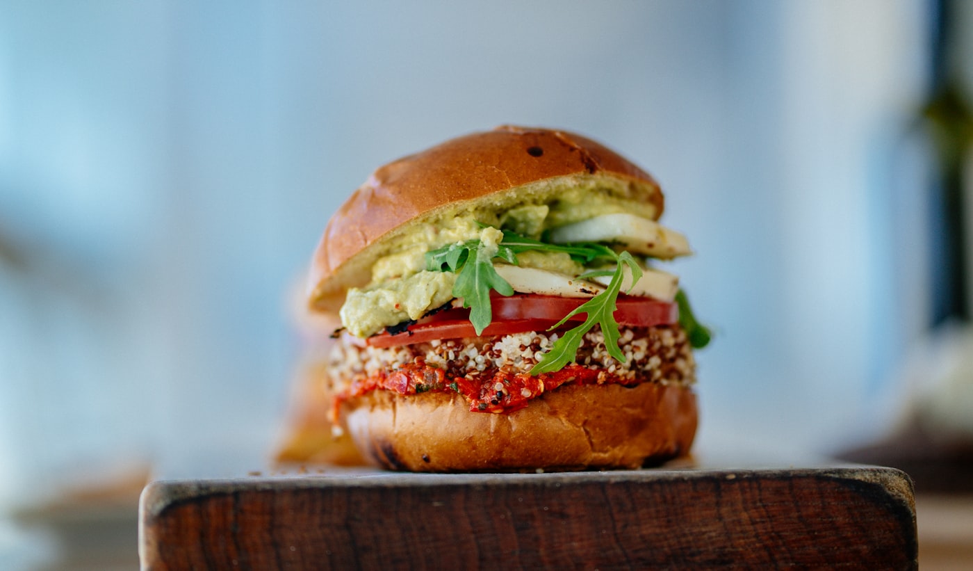 The Sprout Menu Image: Chickpea Burger